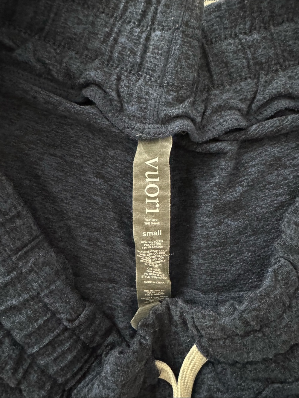Women's. Vuori.  Navy Drawstring Jogger Pants - Picture 3 of 5